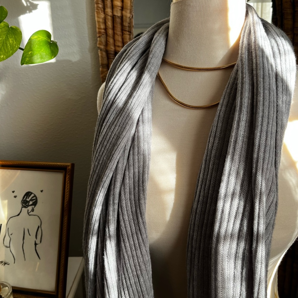 Gray Scarf - Long & Soft, Quality Material!